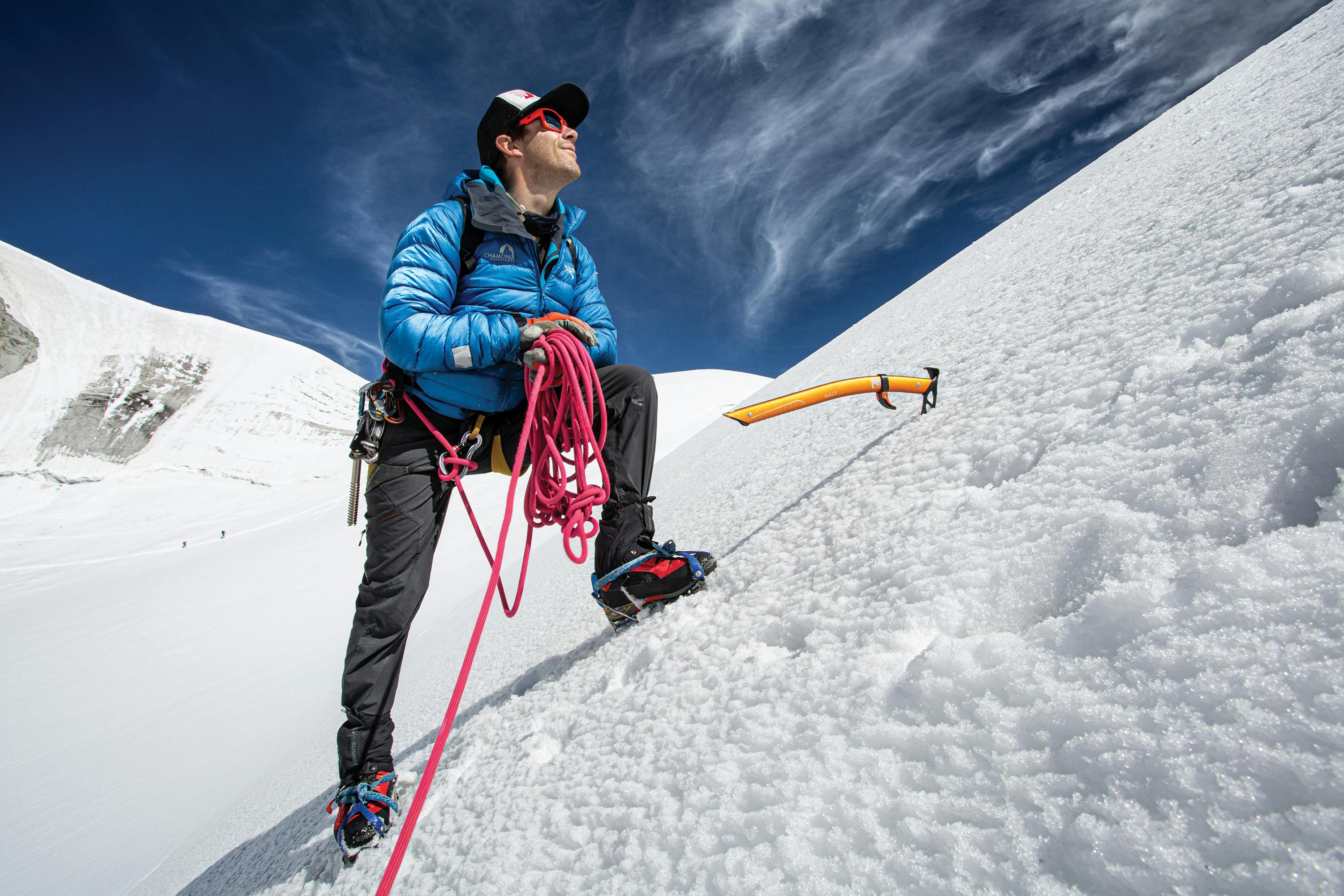 Black Diamond Ambassador Korra Pesce soloing Hyper Couloir.