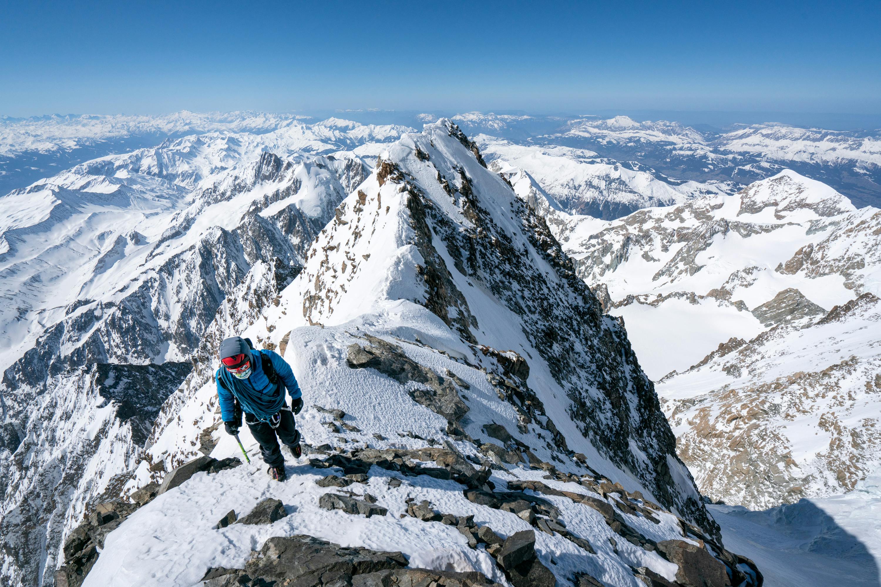 Black Diamond Ambassador Korra Pesce soloing Hyper Couloir.