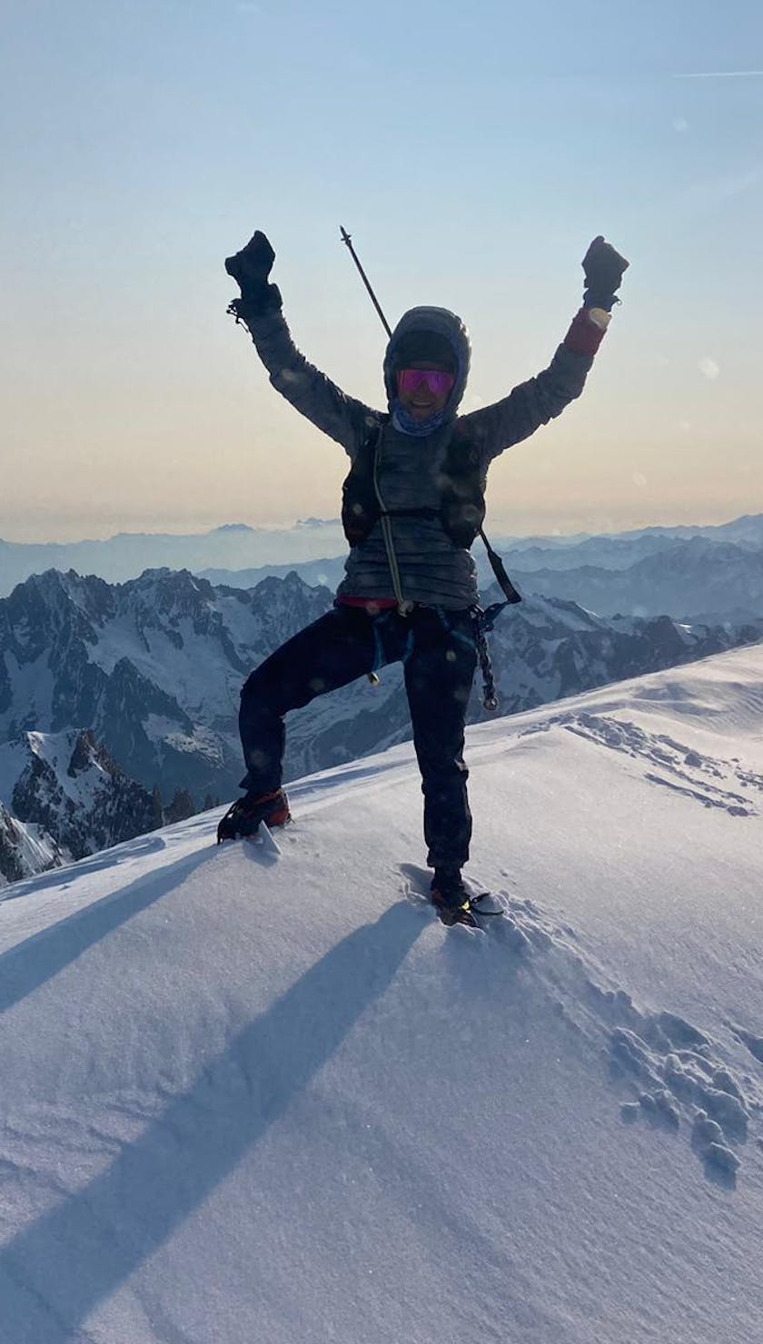BD athlete Hillary Gerardi attempts the FKT on Mont Blanc. 