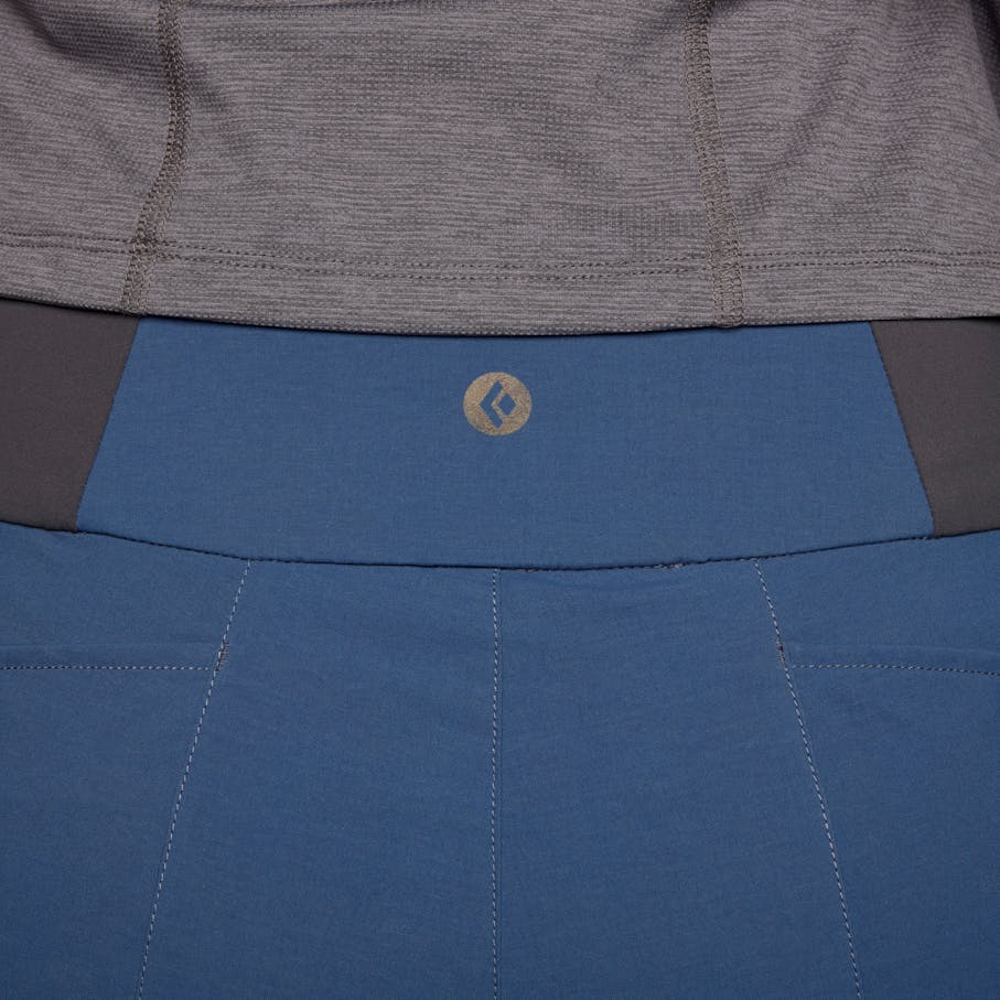Detail shot of the W Technician Alpine Pants showing the back fabric and finish