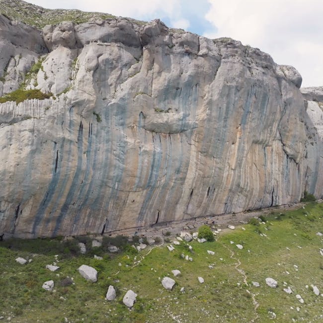 An image of the crag at Céüse, FR. 