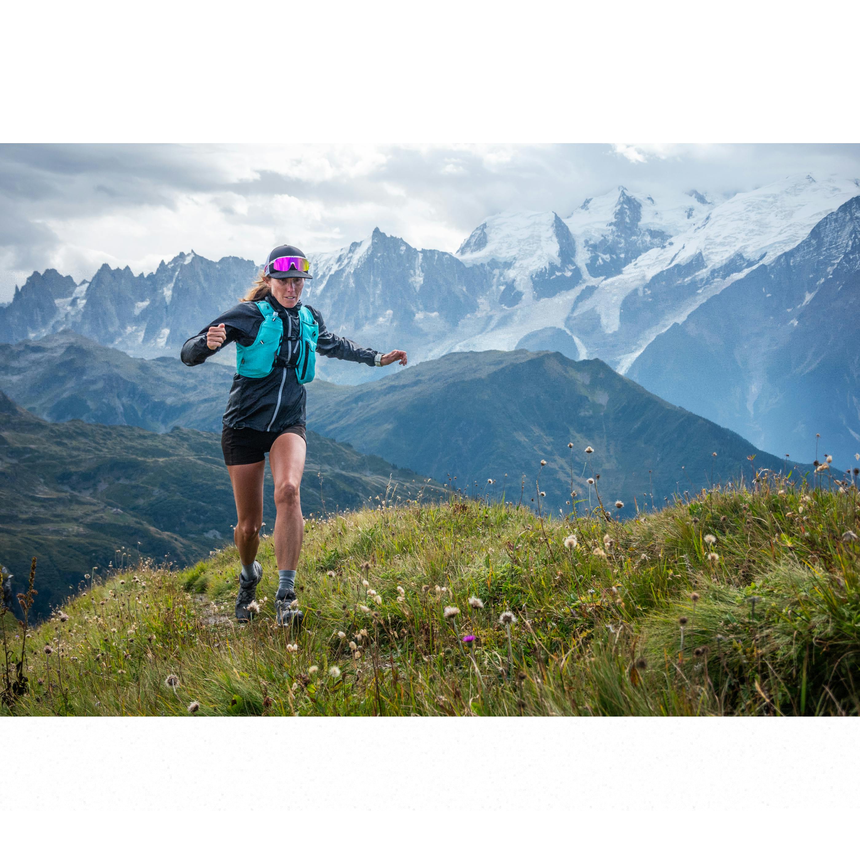 Trail Running. A runner out on the trail. 