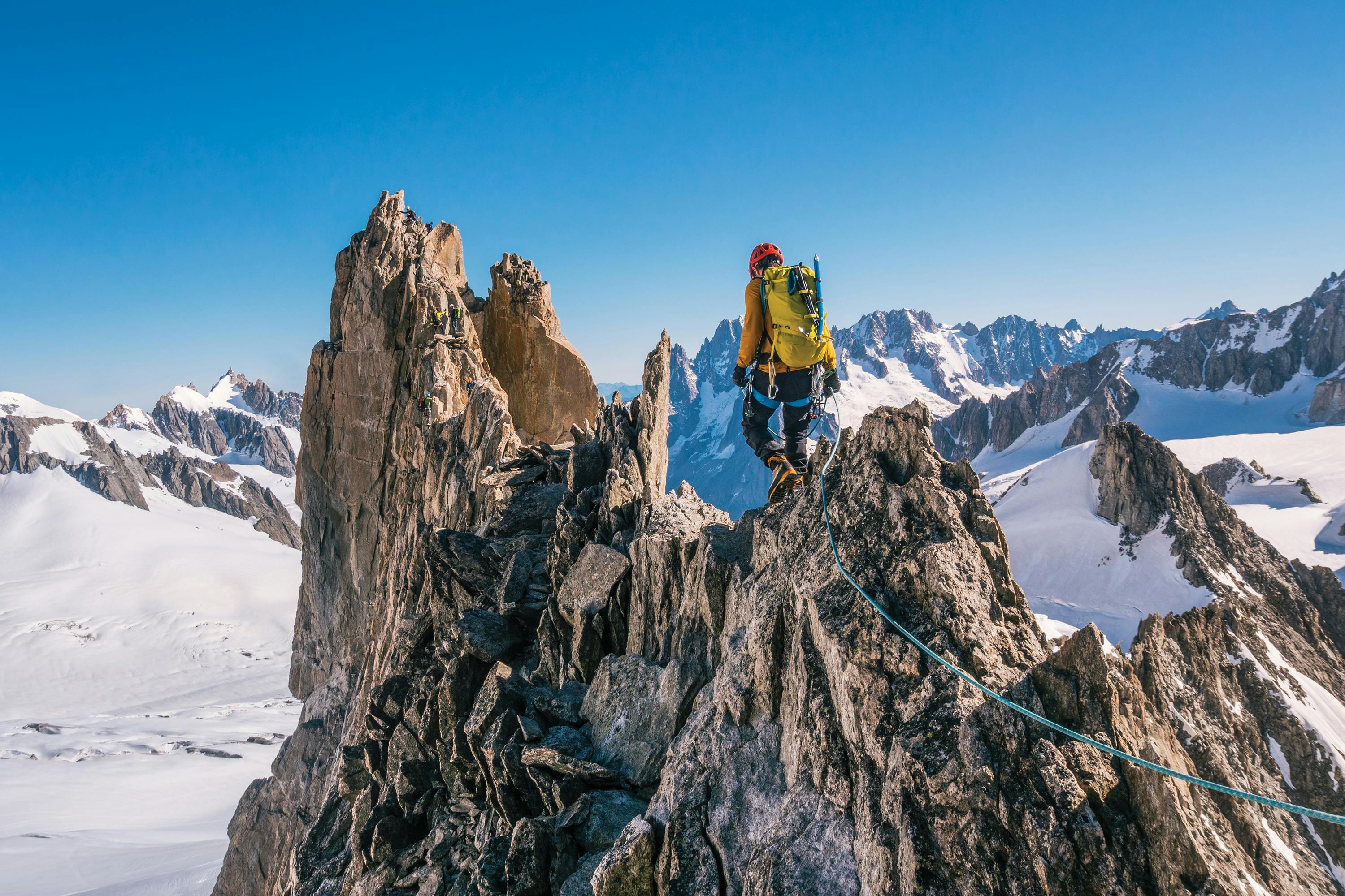 Black Diamond Ambassador Korra Pesce soloing Hyper Couloir.