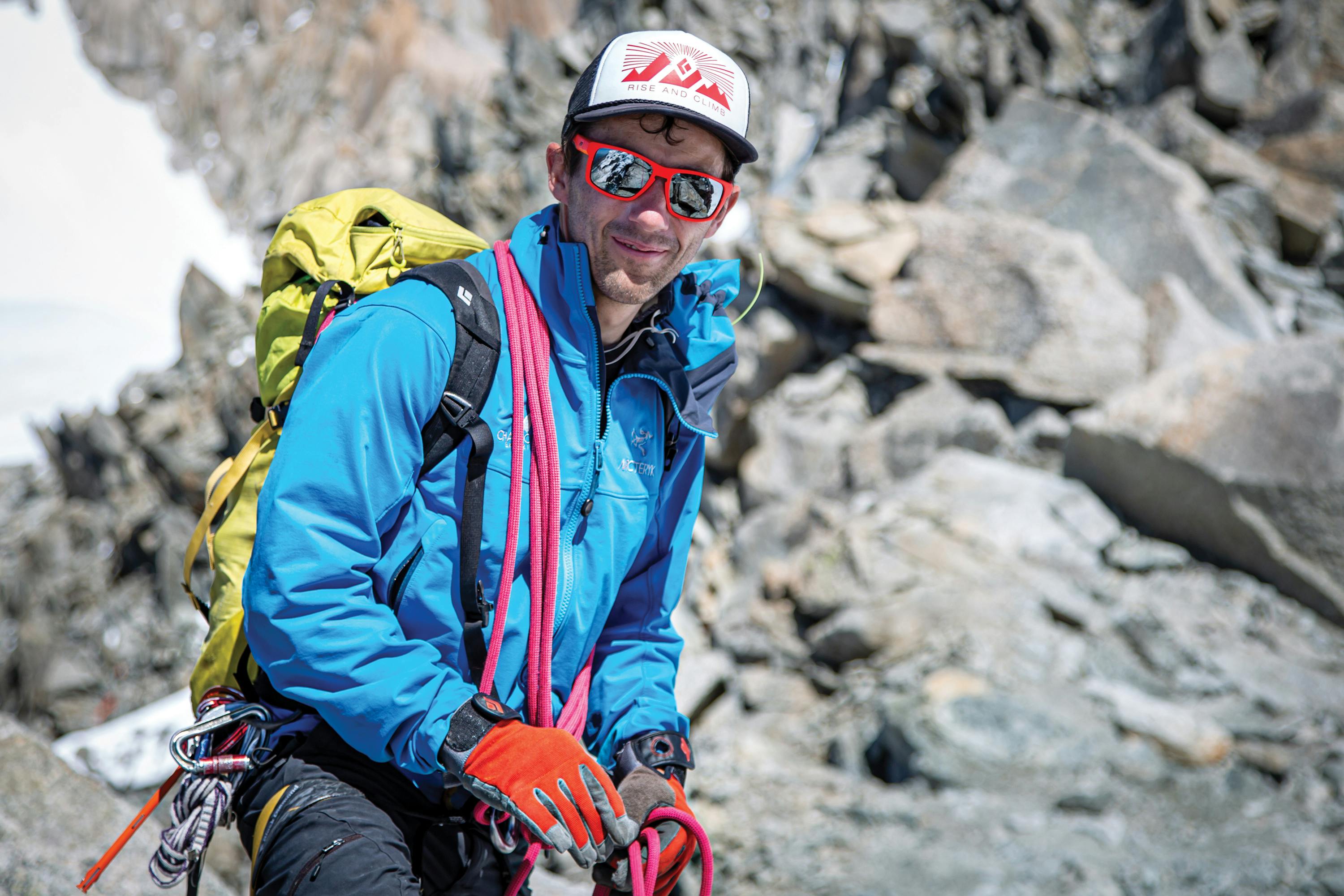 Black Diamond Ambassador Korra Pesce soloing Hyper Couloir.